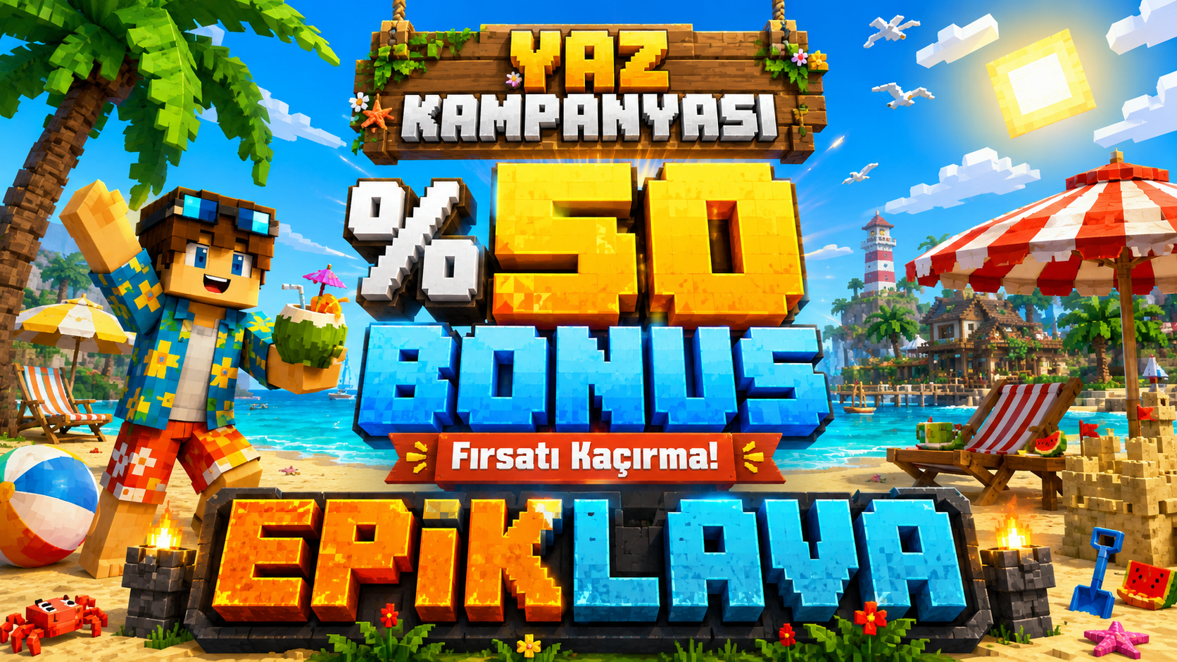 Bu Yaz Türkiye’de Oynanabilecek Minecraft Sunucusu: 