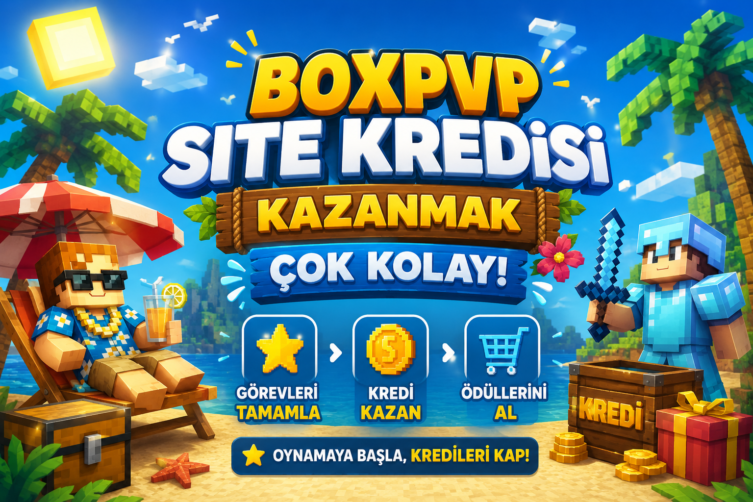 Boxpvp Oynayarak Siteden Ücretsiz Kredi Kazanabilirsin
